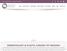 Tablet Screenshot of dermplasticsaz.com